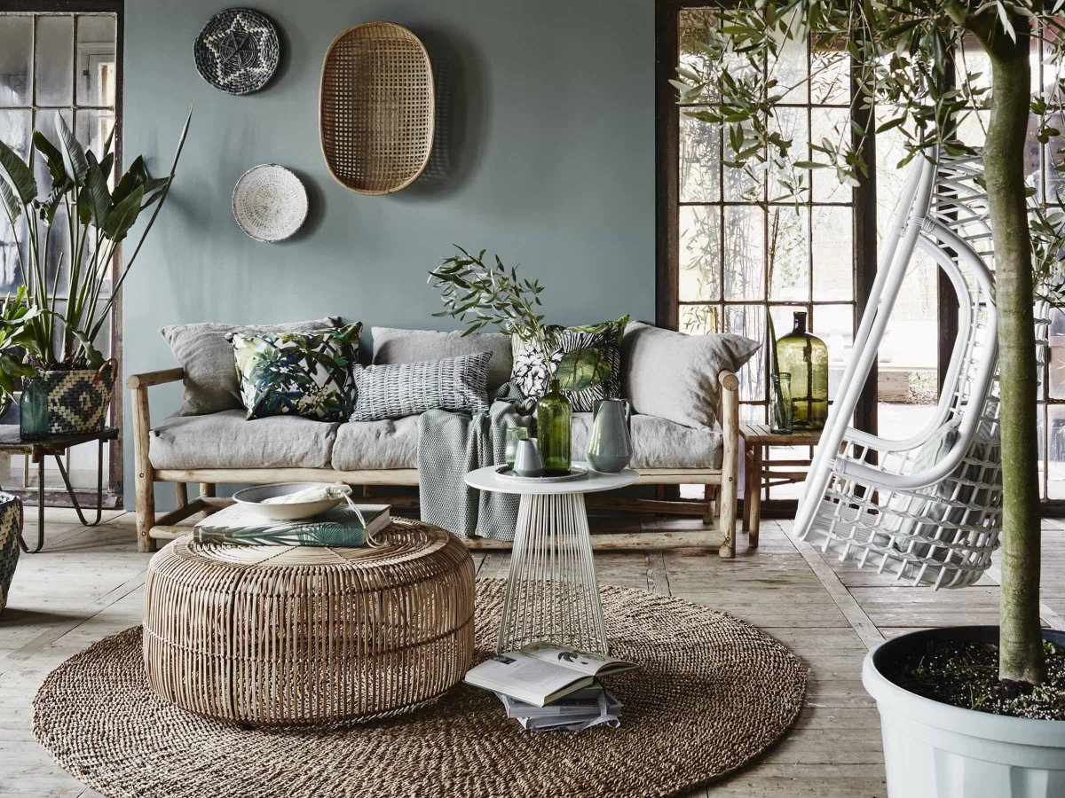 Экостиль в интерьере бохо