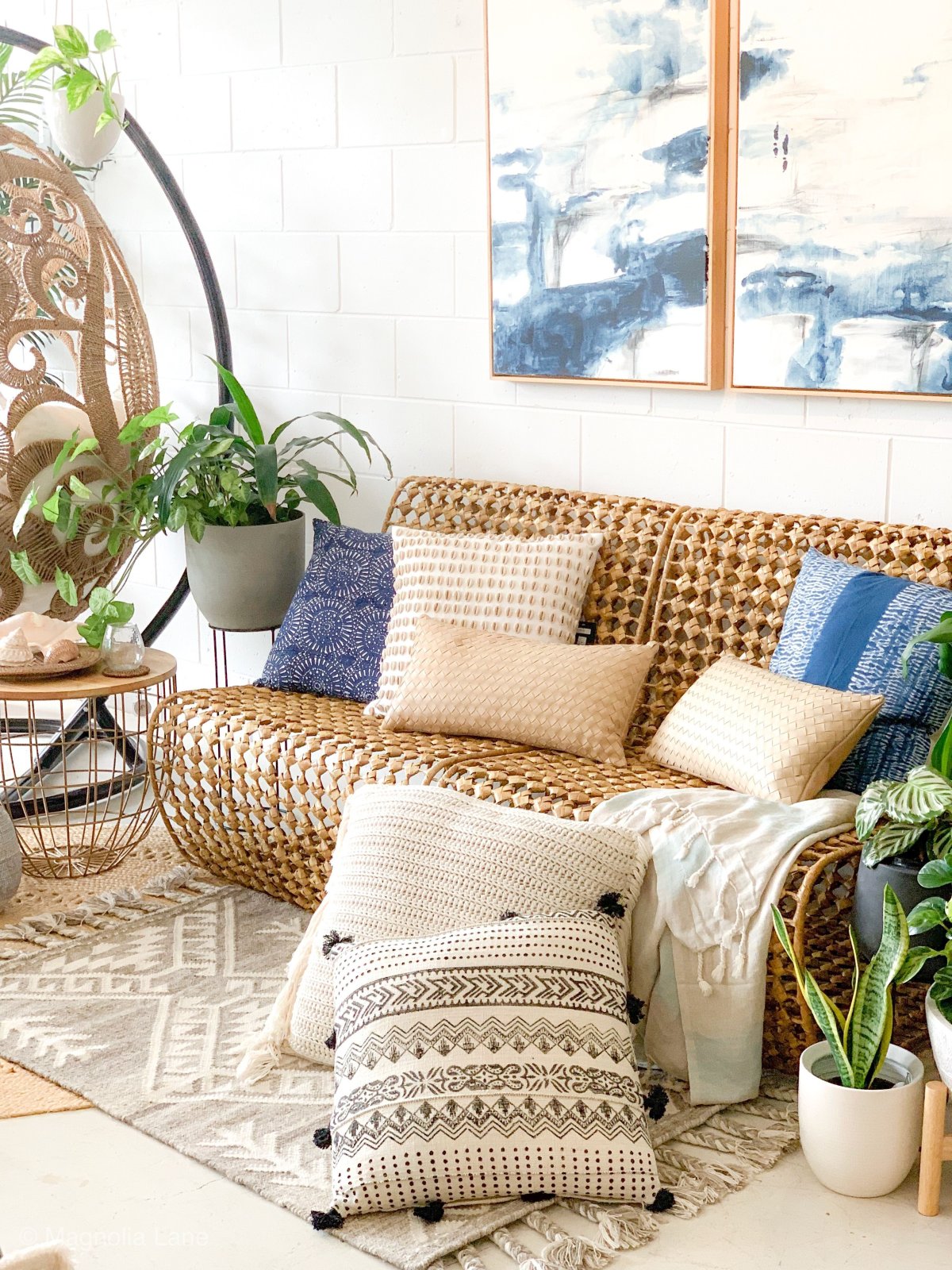 Мебель из ротанга в интерьере