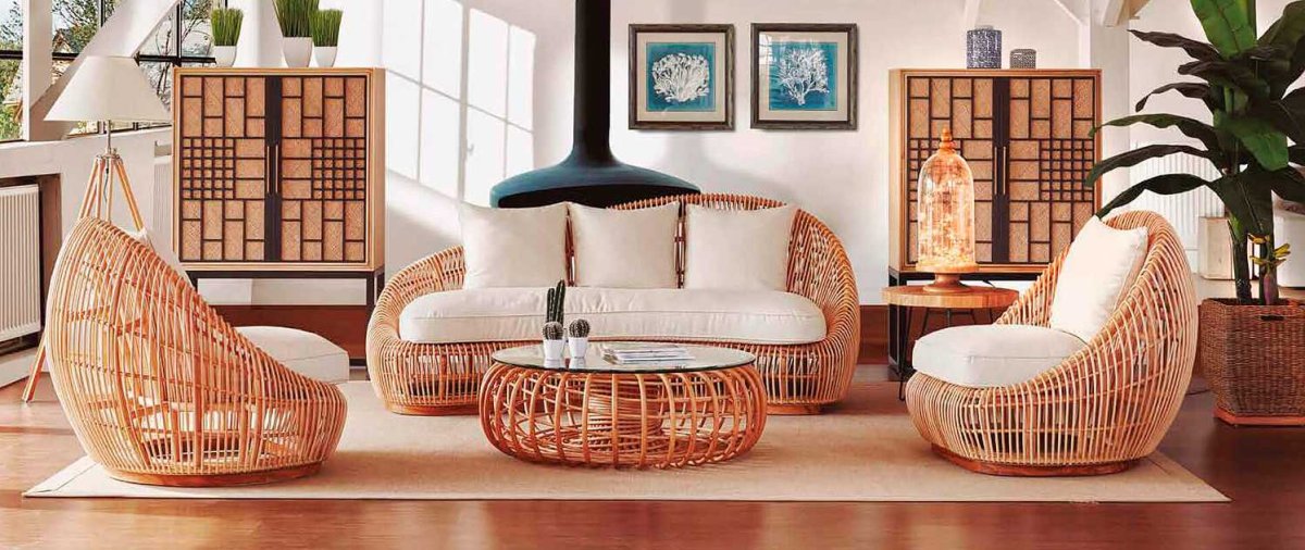 Плетеная мебель для квартиры