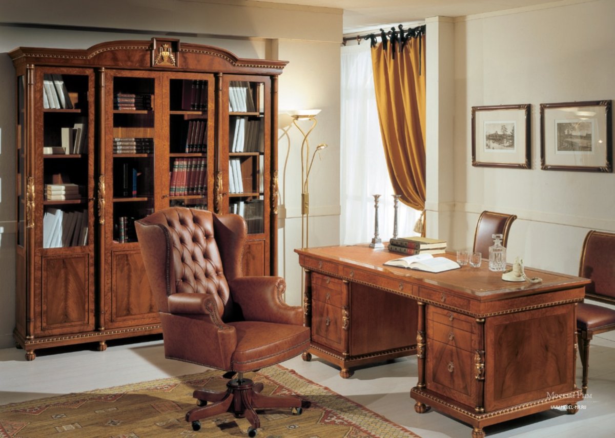 Испанский письменный стол классика President фабрики Alpuch размер200х110х78