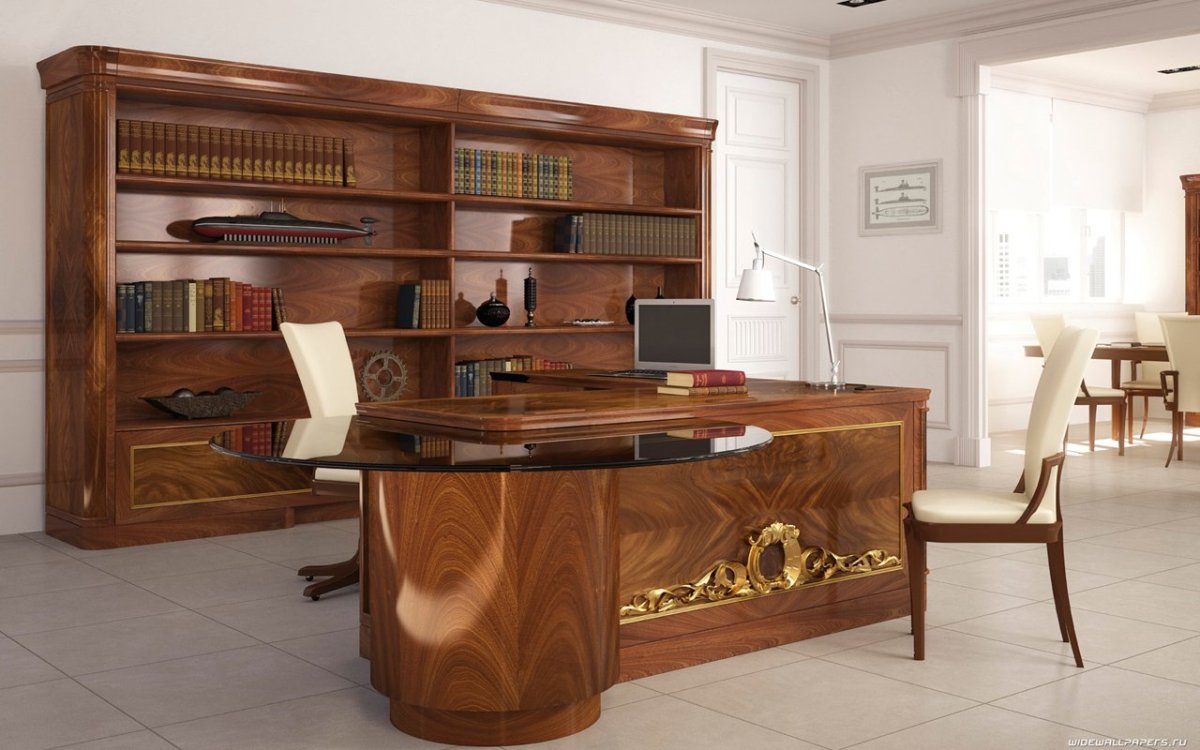 Стол для руководителя Дуглас премиум класса