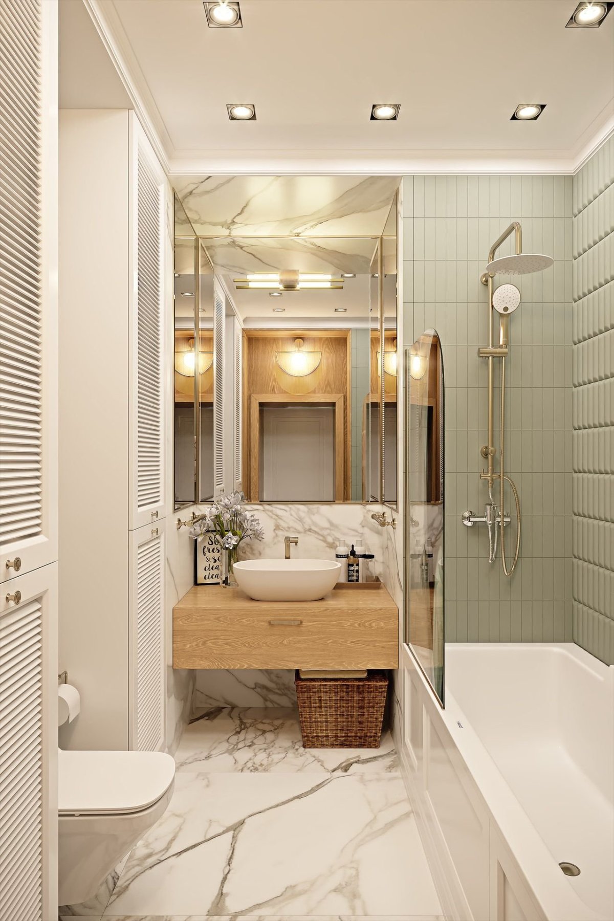 Ванные комнаты в сталинках