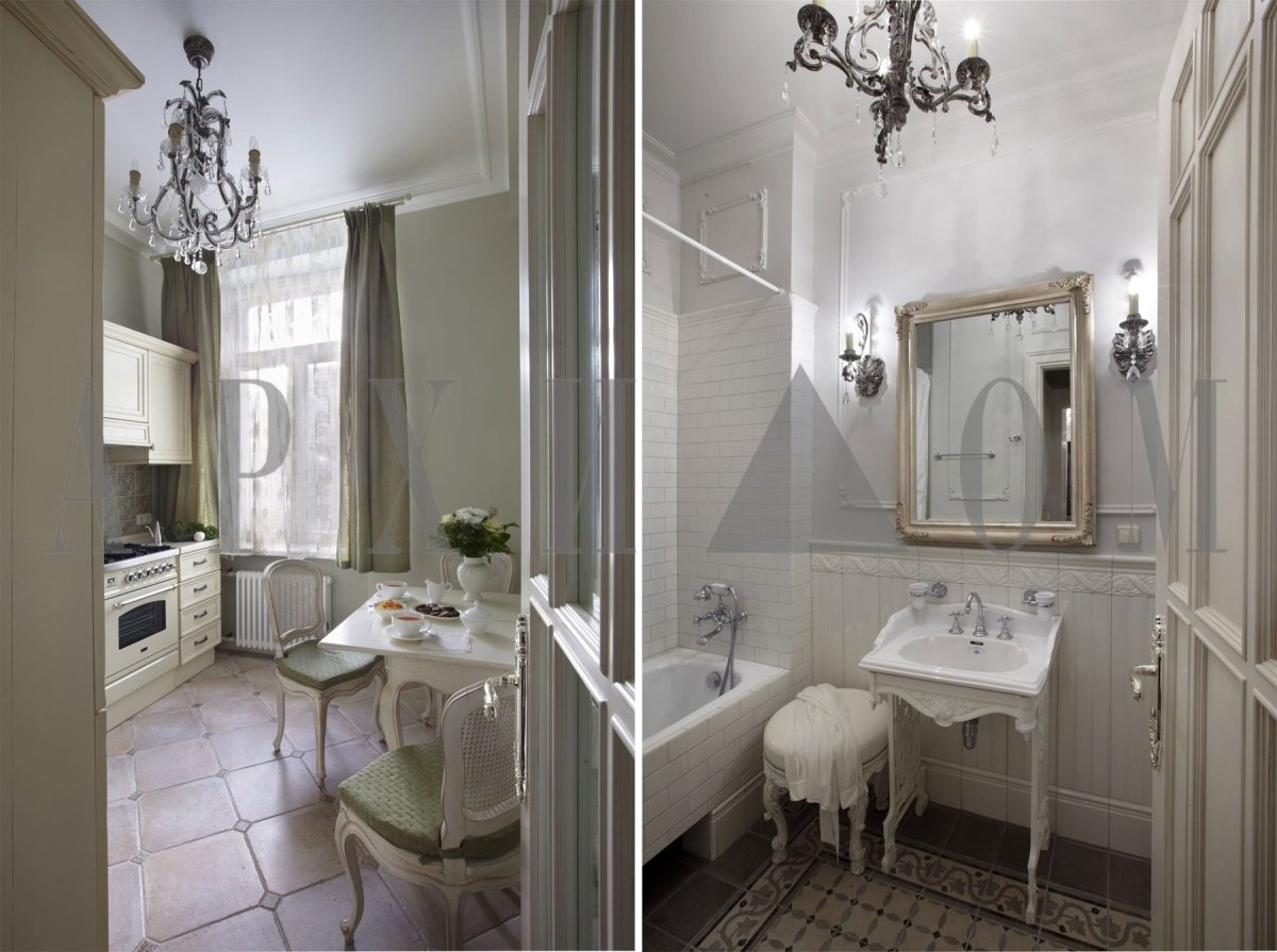 Классические люстры в ванную