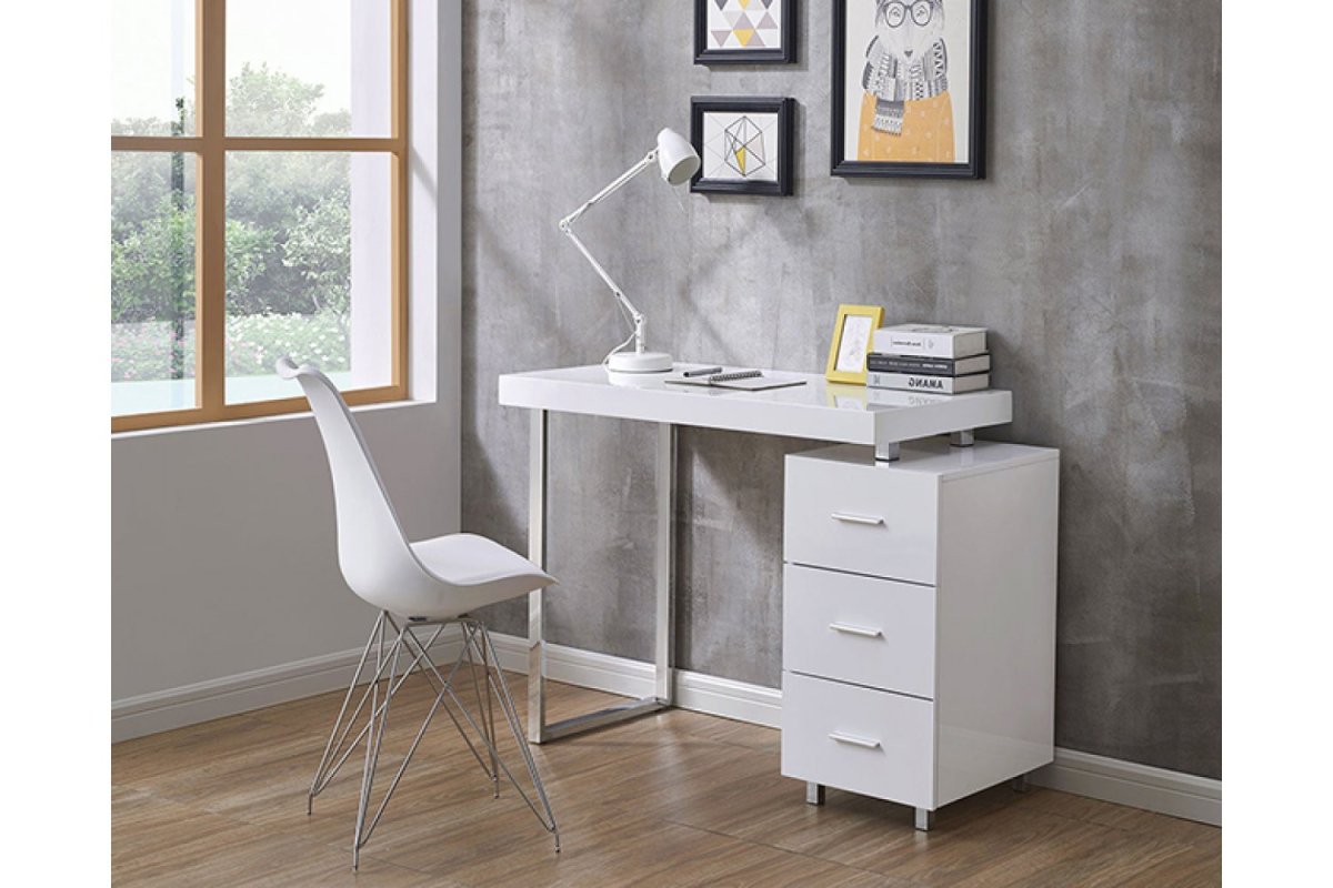 Письменный стол Evita прозрачный / белый