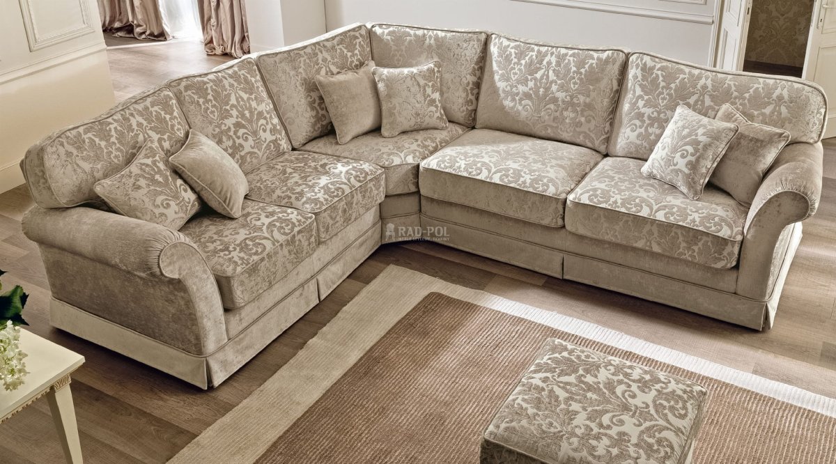 Классические угловые диваны для гостиной