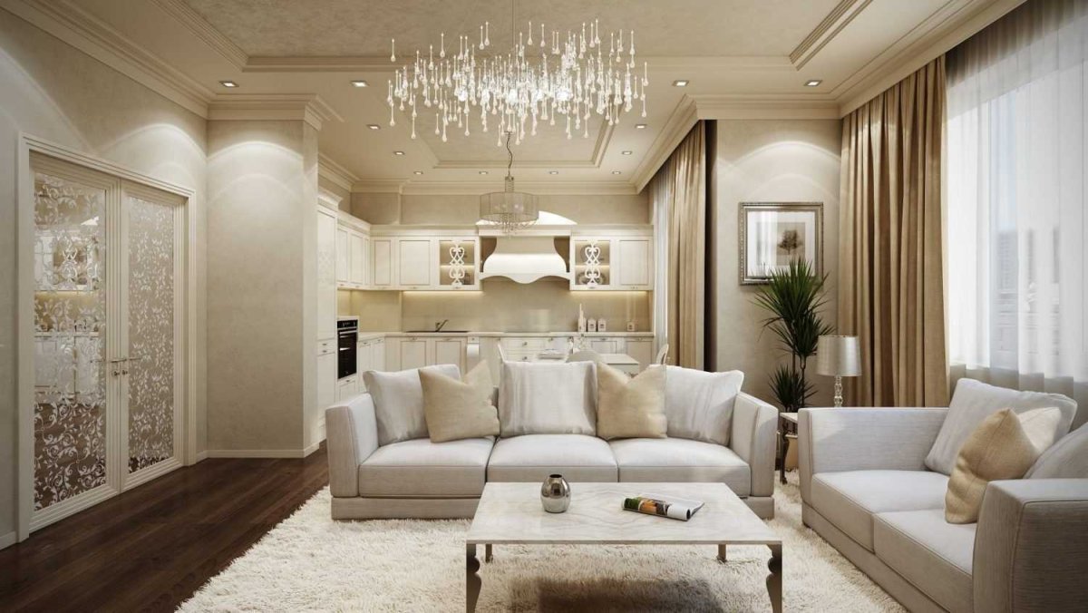 Интерьер в бежевом стиле