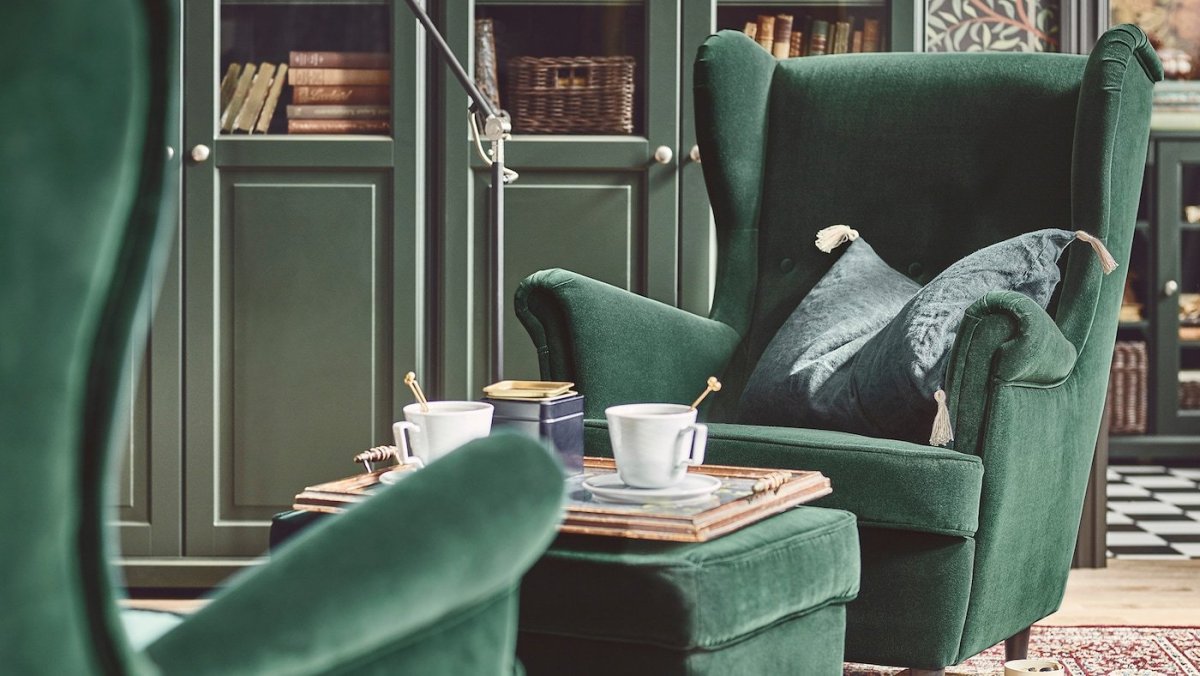 Икеа СТРАНДМОН зеленый