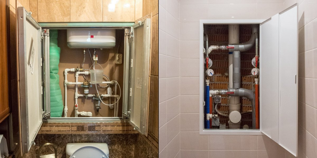 Люк для счетчиков в ванной