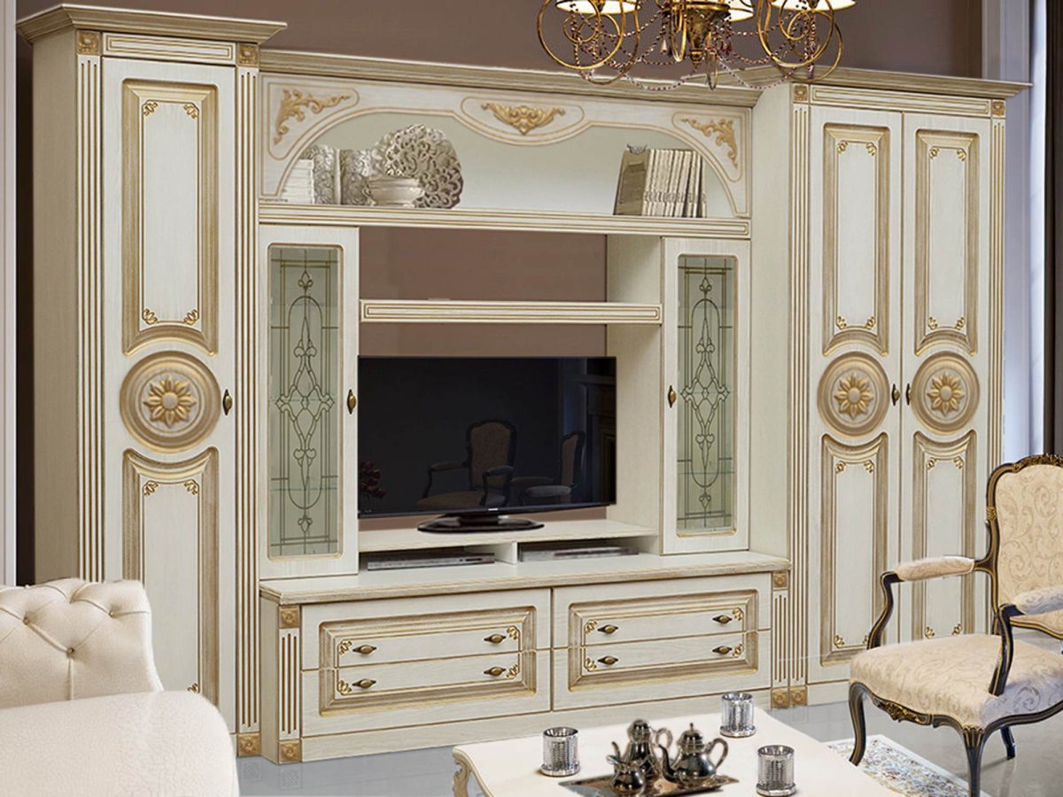 Стенка Джулия Аристократ+патина золото