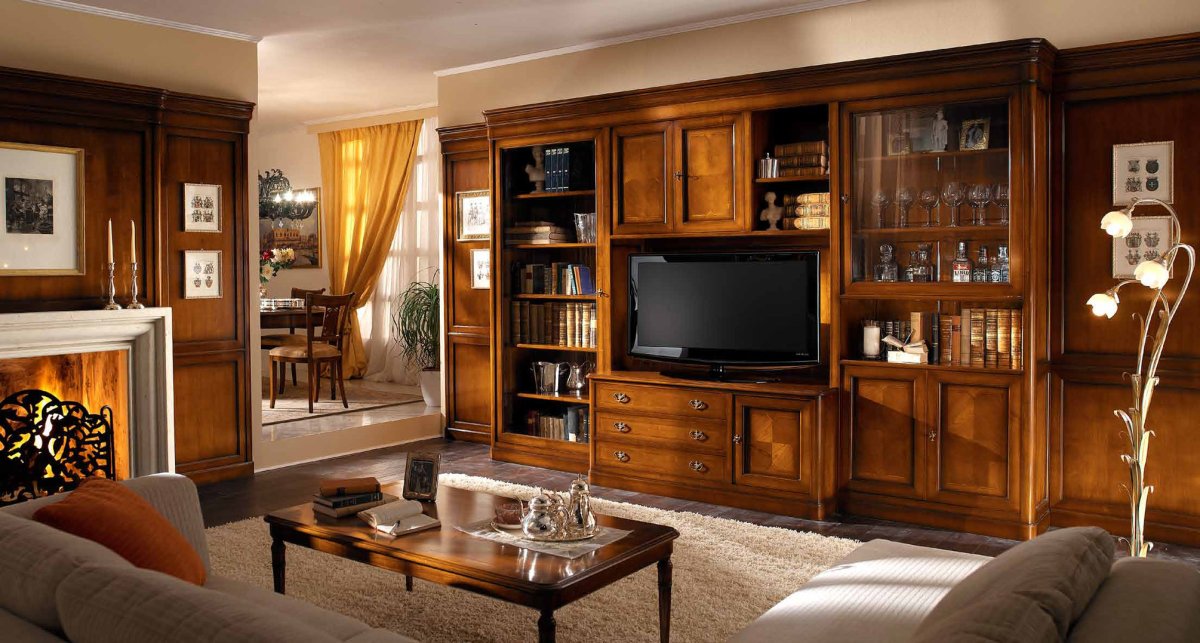 Итальянская стенка для гостиной