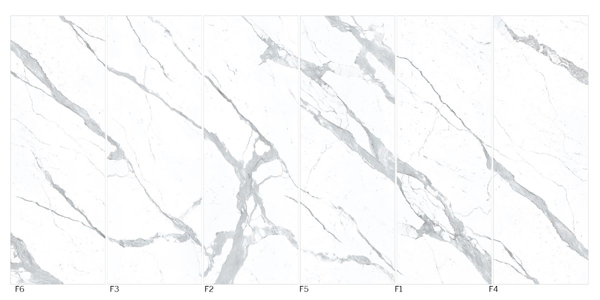 Laminam i naturali Marmi керамогранит Bianco Statuario Venato 100x300 натуральный