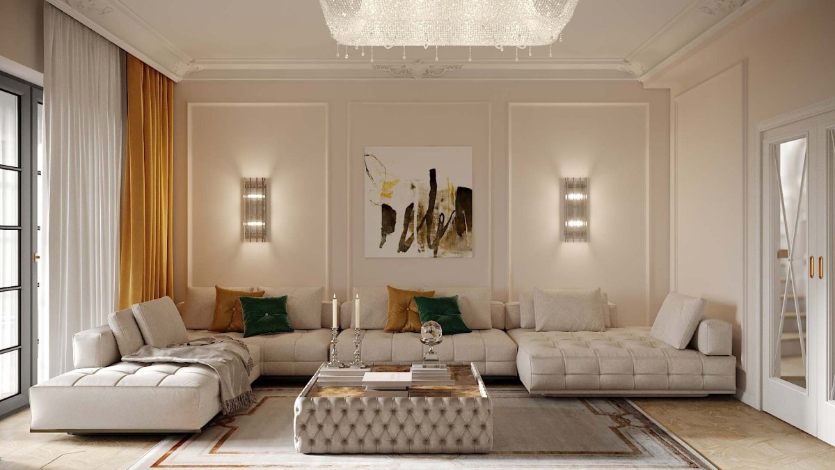 Гостиная Неоклассика 2022