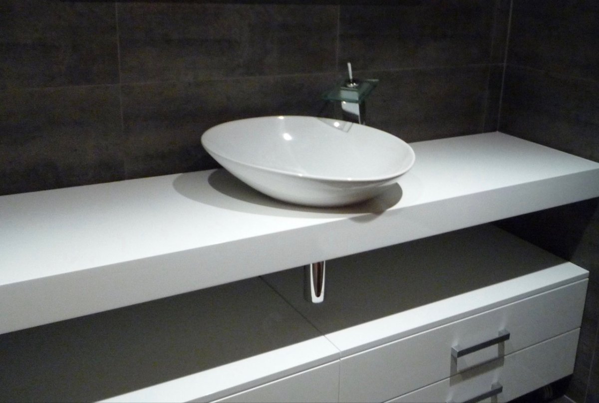 1840 Тумба накладная раковина столешница камень