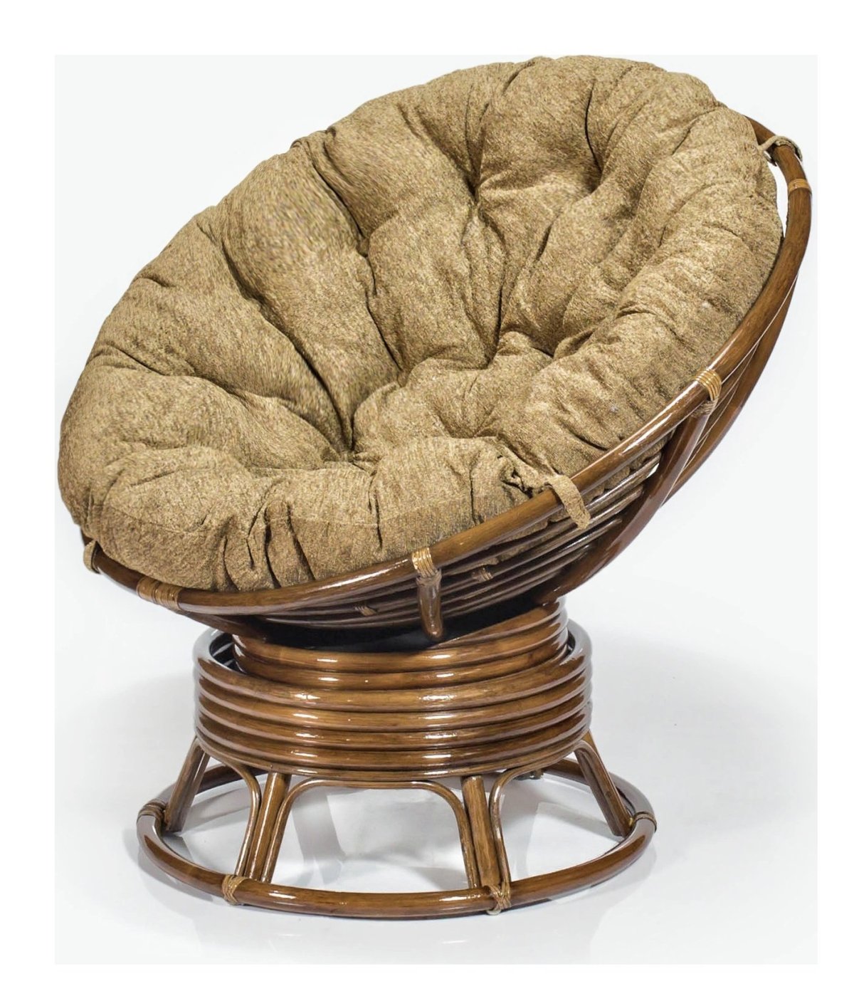 Кресло Papasan (ротанг №6, ткань Matador 10)