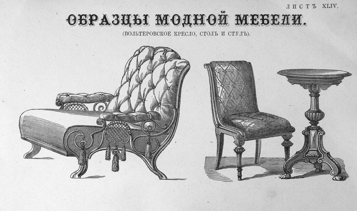 Вольтеровское кресло Лев толстой