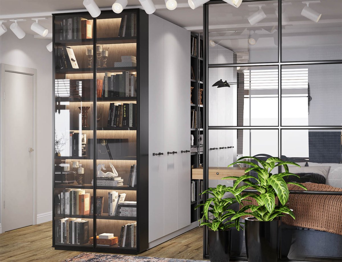 Двухсторонний шкаф