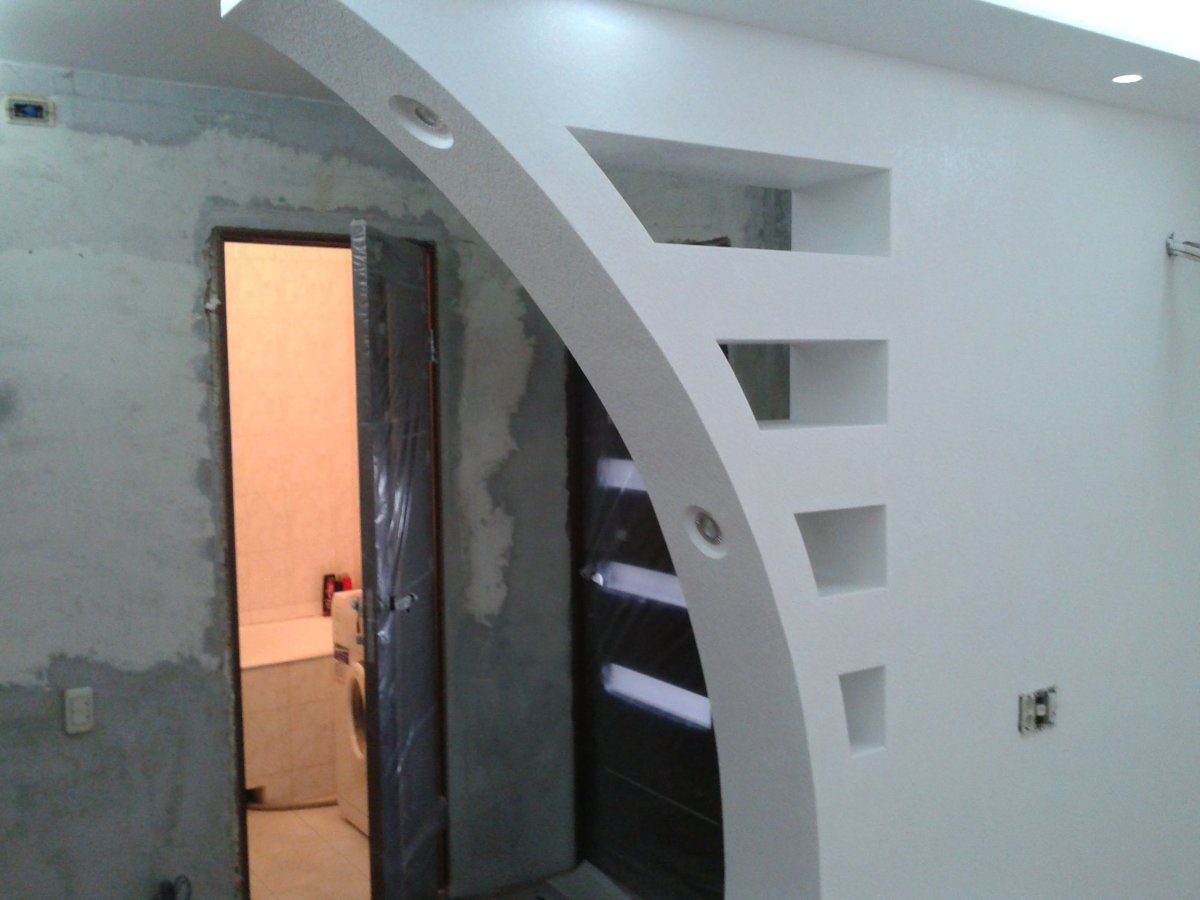 Арка проем 1метр из гипсокартона