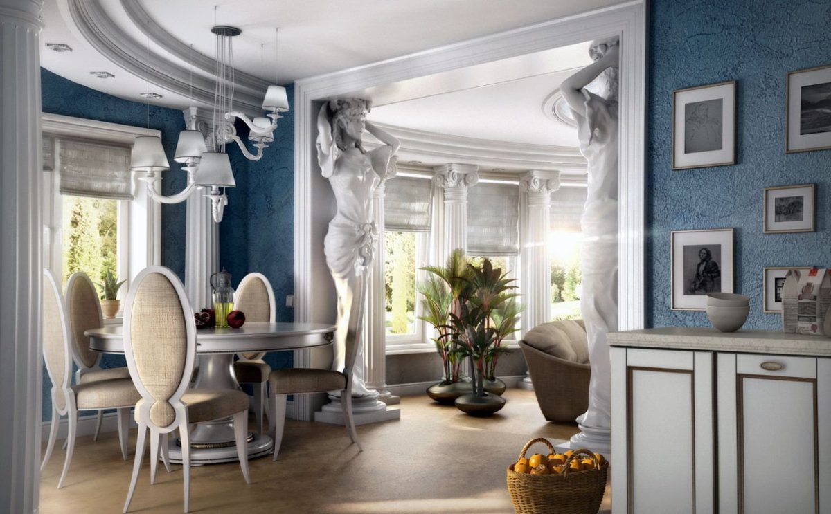 Древнегреческий стиль в интерьере