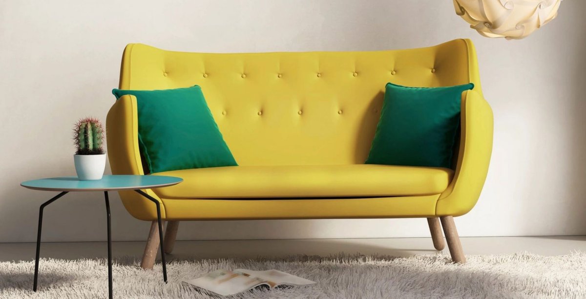 Лимонный диван