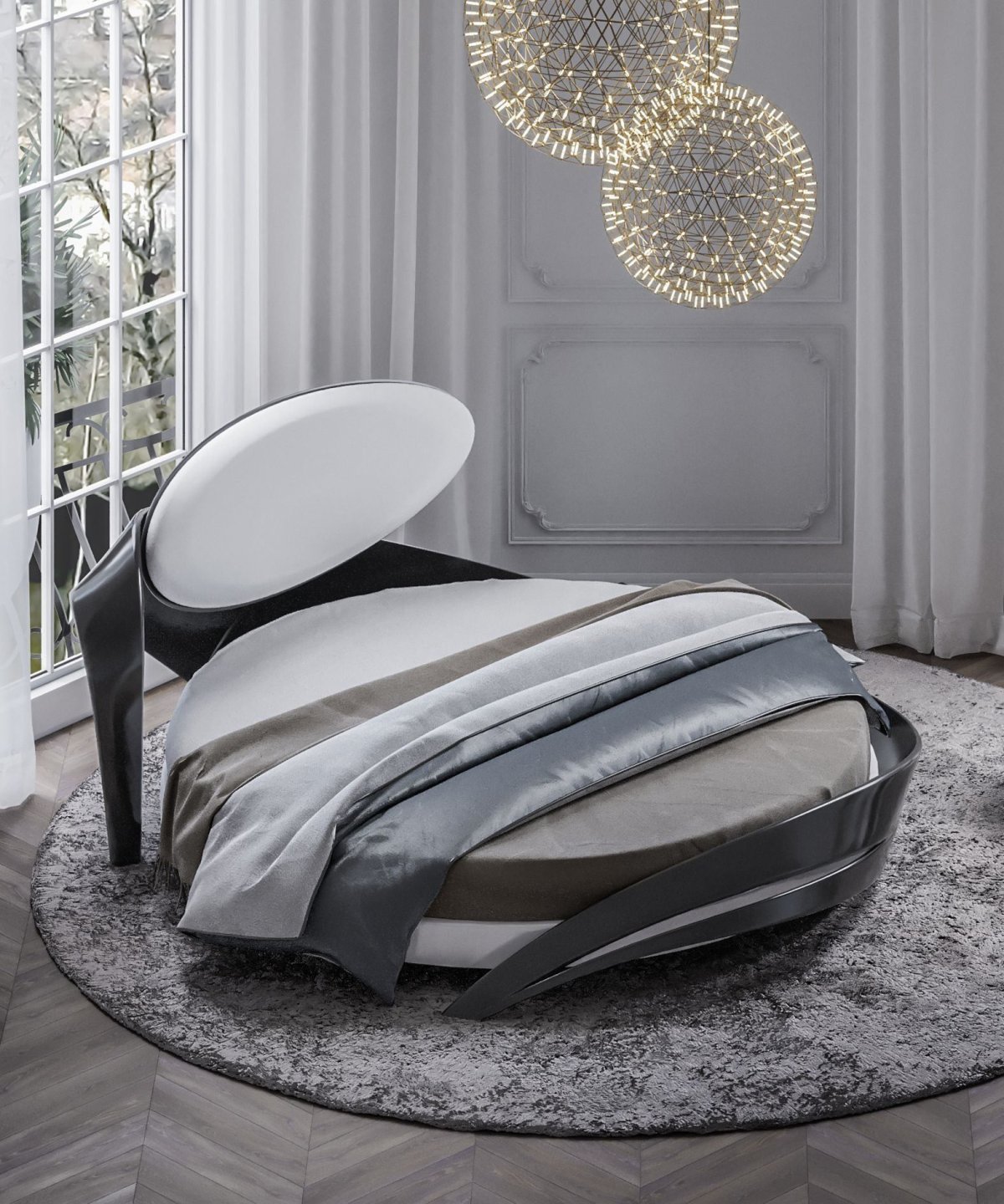 Кровать Бразо круглая 220/240