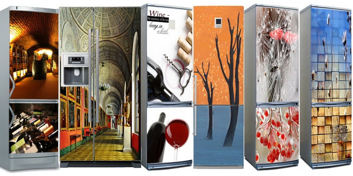 Обклеить холодильник самоклеющейся пленкой