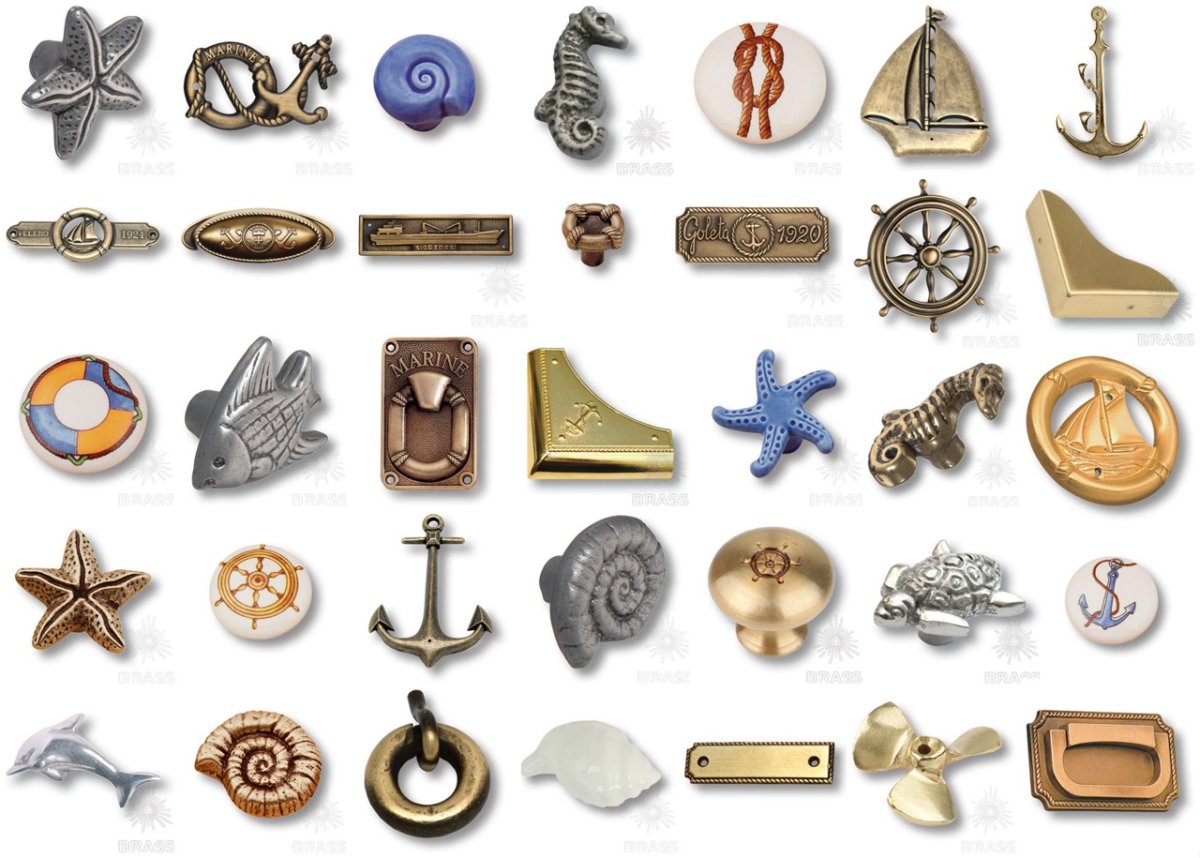 Мебельные ручки в морском стиле