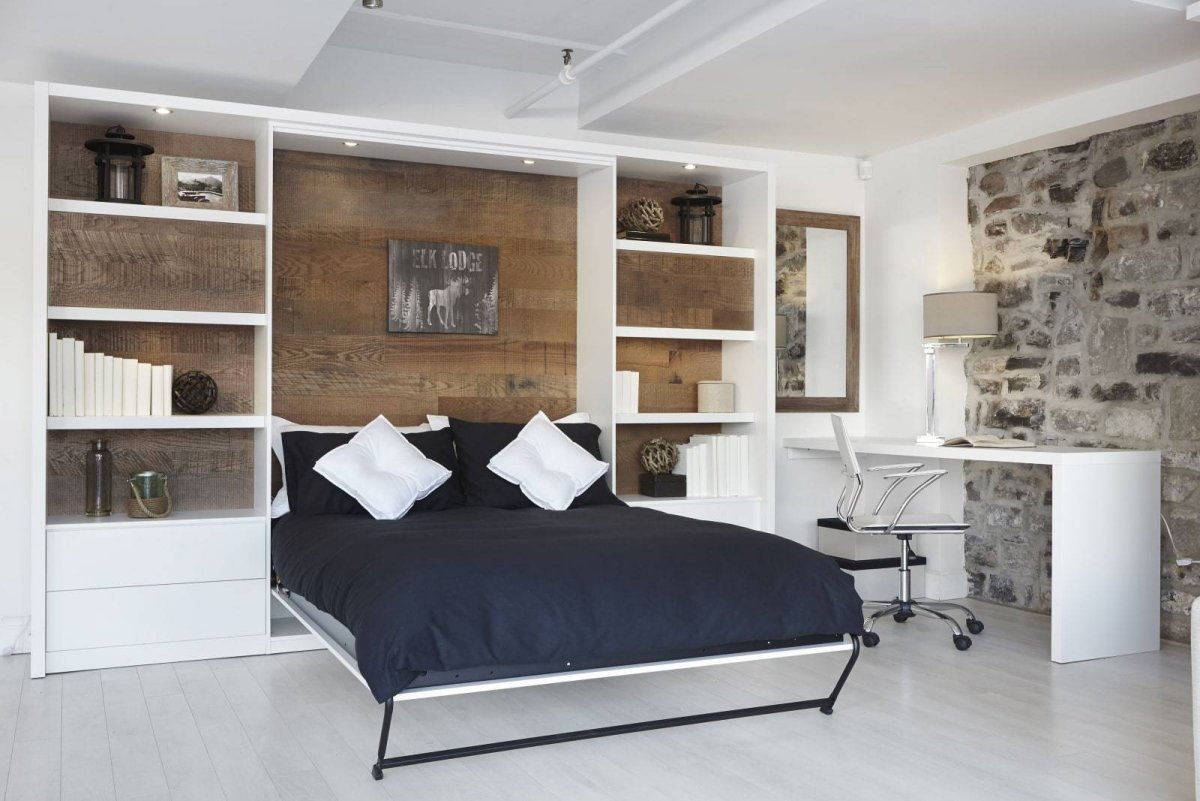 Встроенная кровать в стену