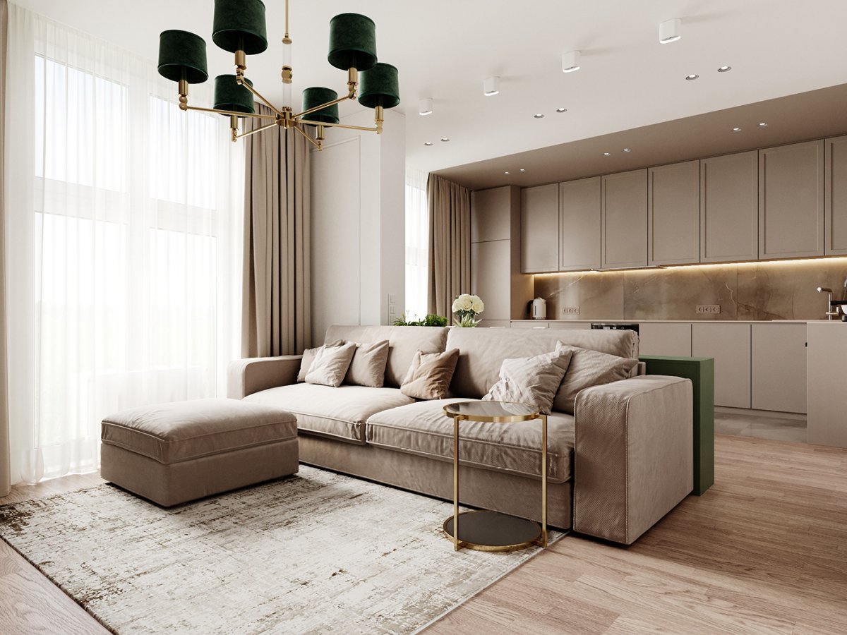 Диван стиль бежевый