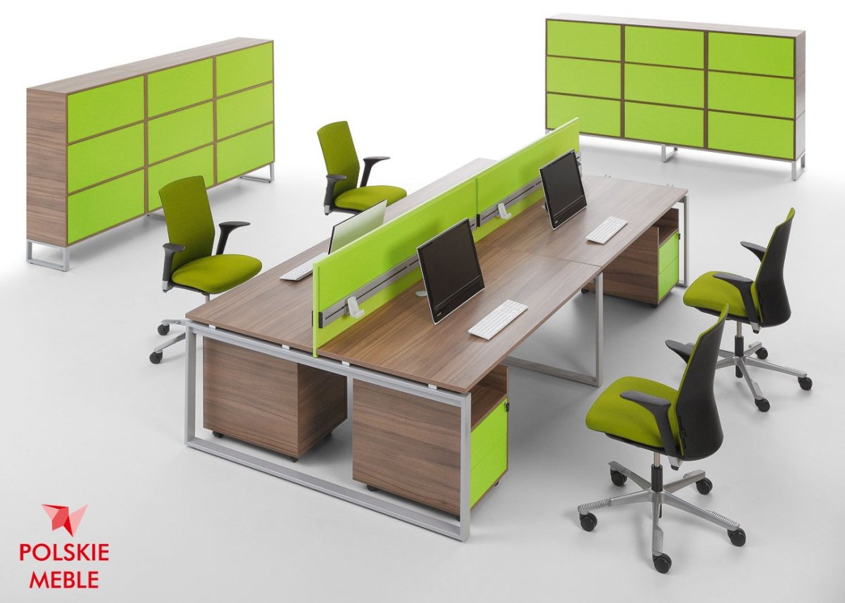 Офисная мебель зеленого цвета
