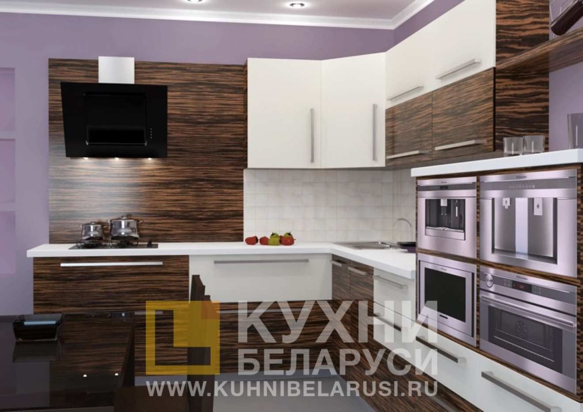 Кухня зебрано Эбен