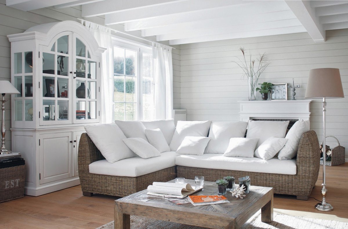 Угловой диван Прованс в интерьере