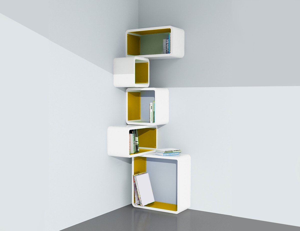 Полки угловые квадратные