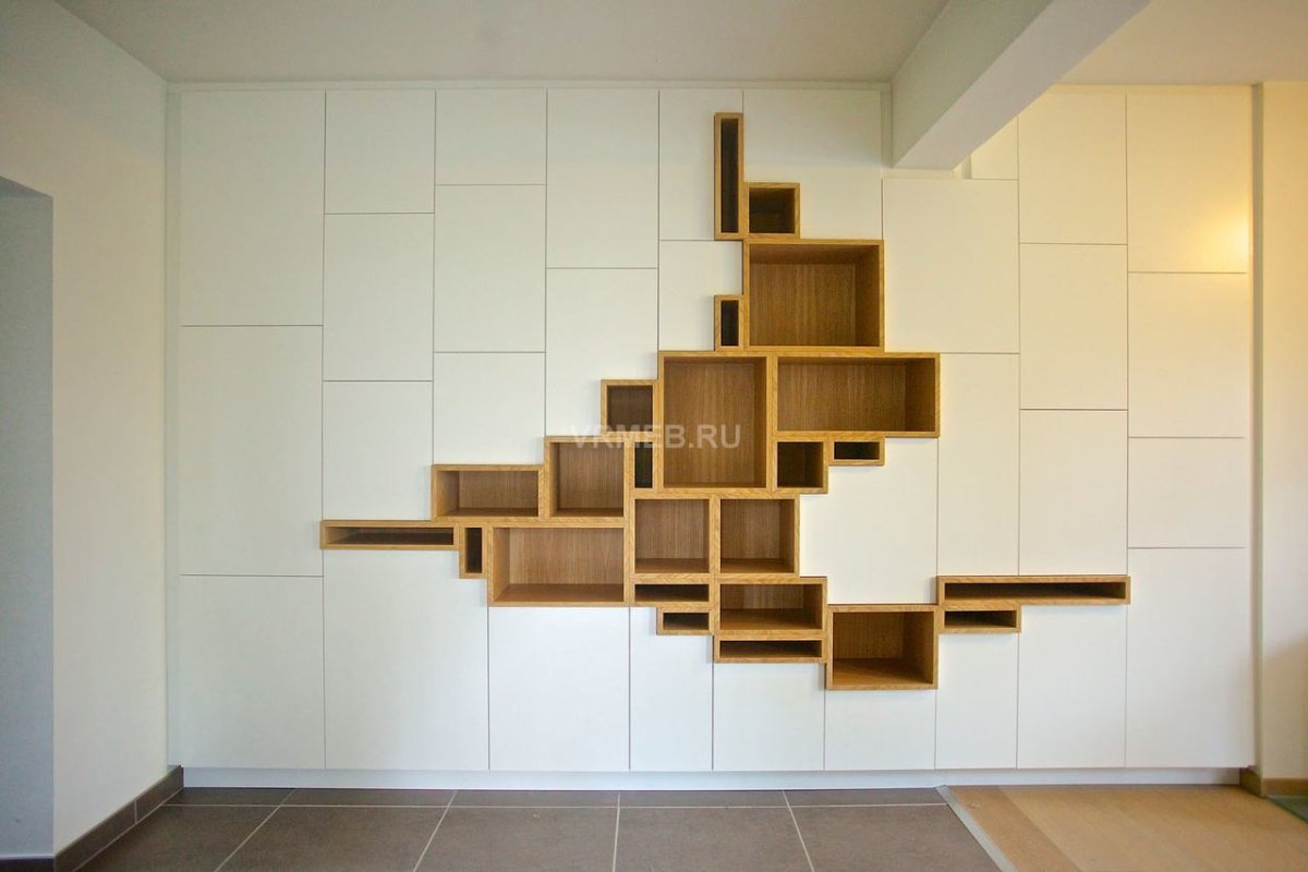 Нестандартные полки в интерьере