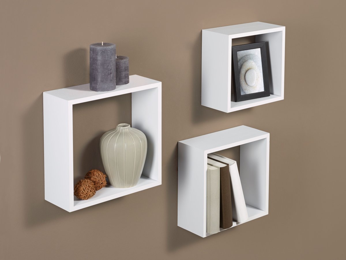 Квадратные полки на стену