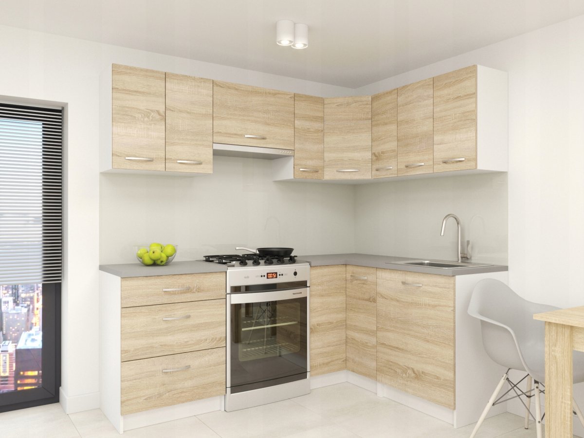 Кухня со столешницей дуб сонома