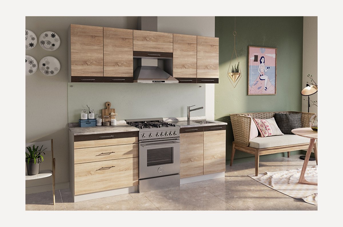 Олива кухня венге дуб сонома