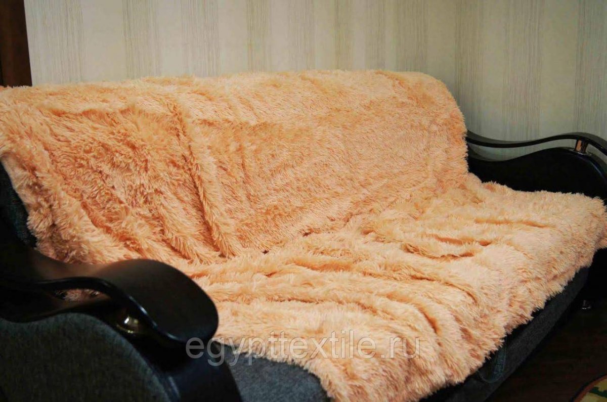 Плед травка бежевый 220 240