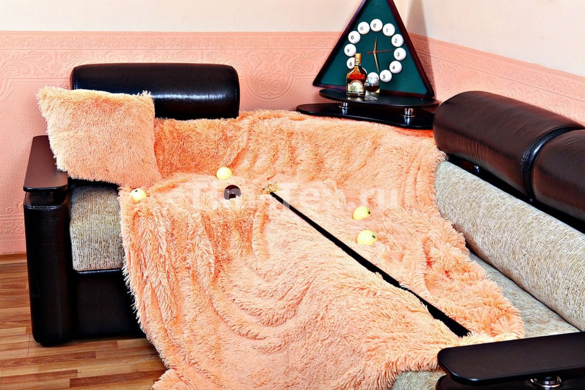 Плед травка на угловой диван