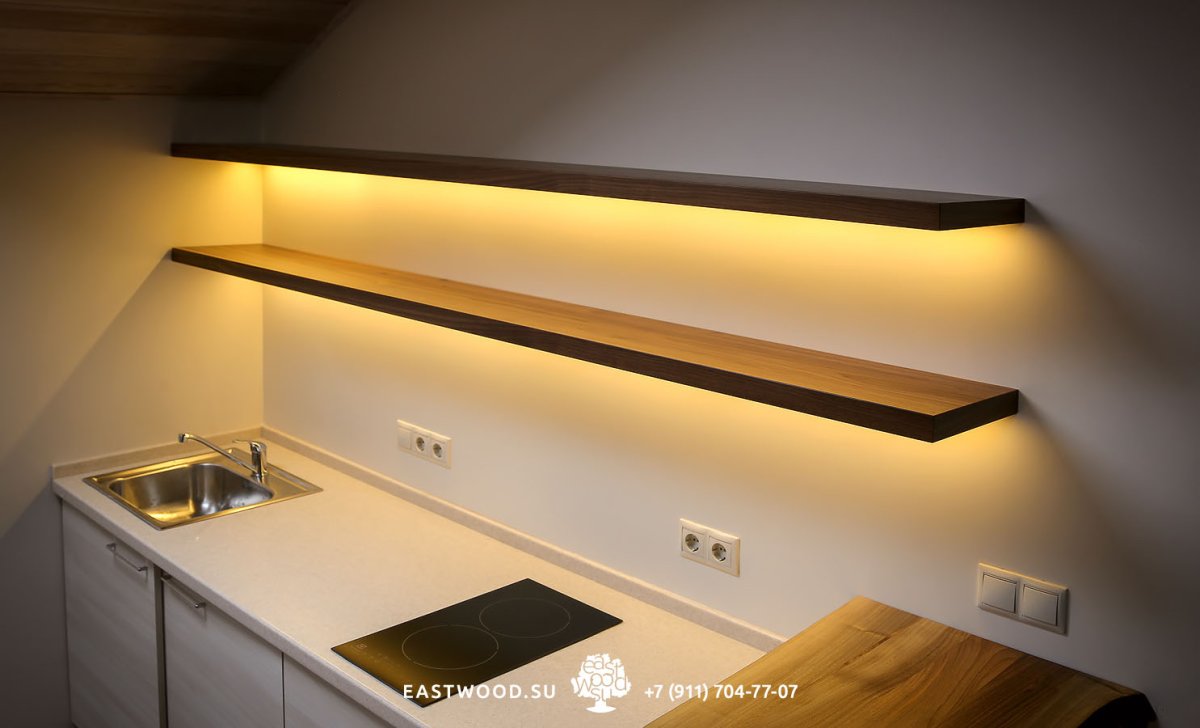 Полочки с подсветкой