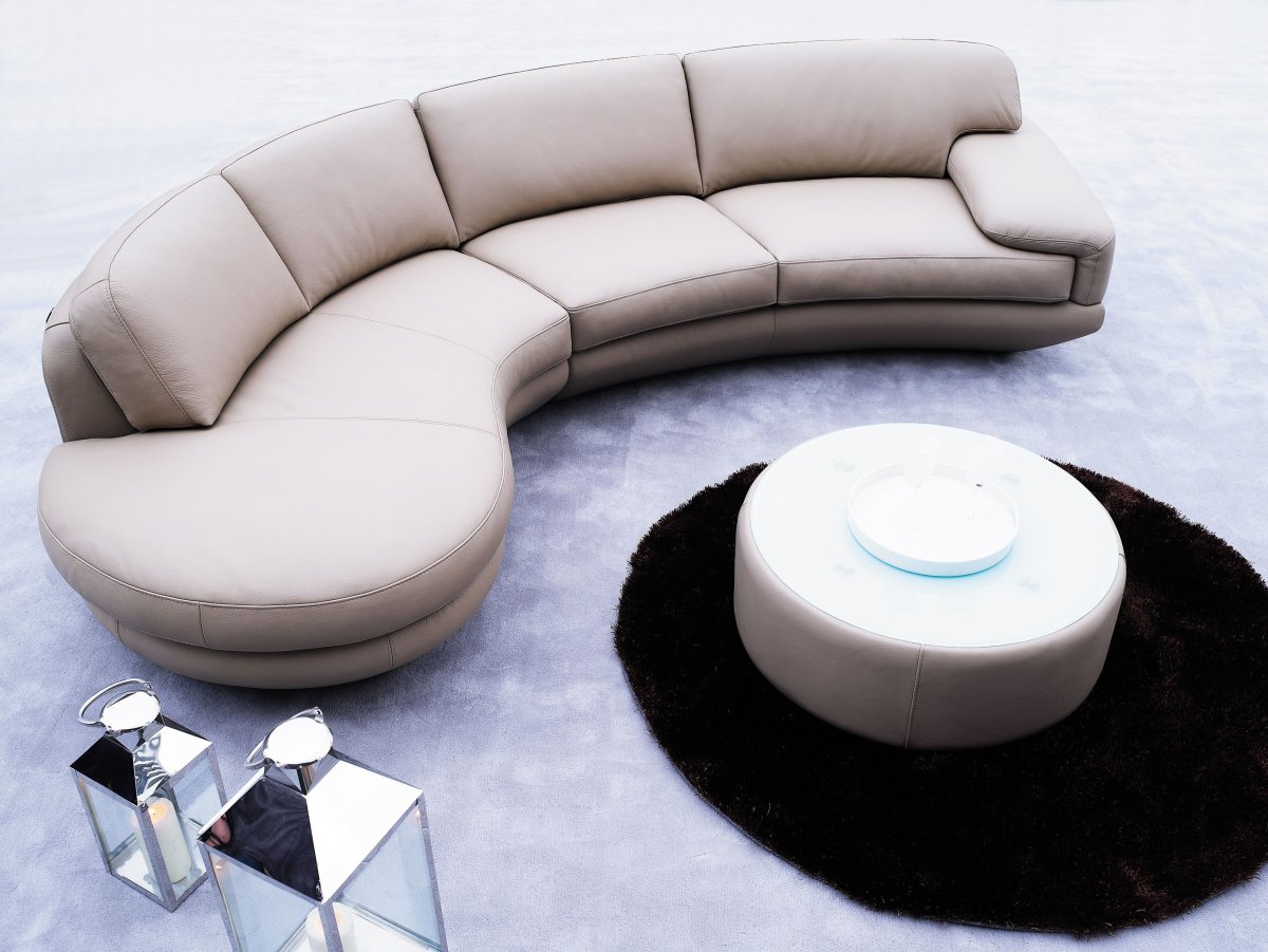 Круглый модульный диван