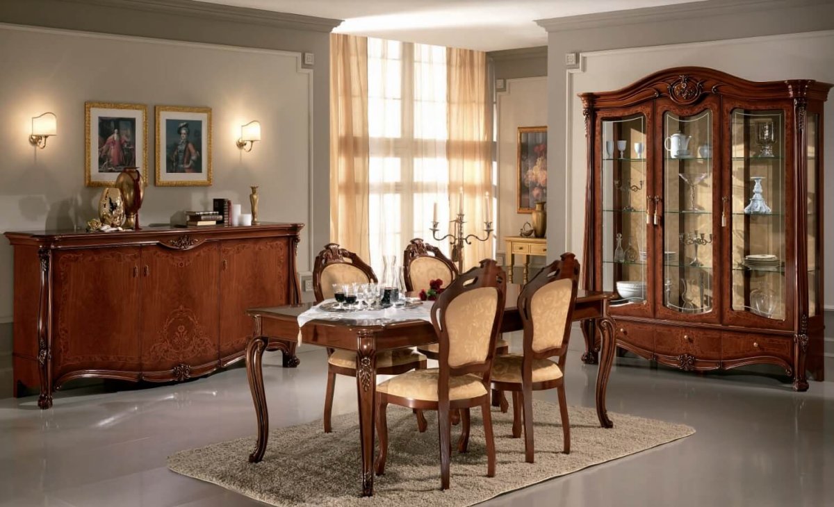 Ореховая мебель в интерьере