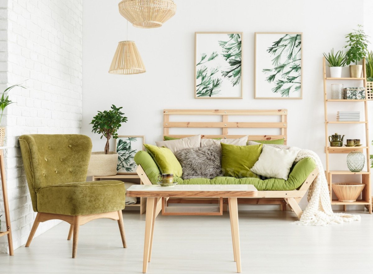 Растения в интерьере Сканди