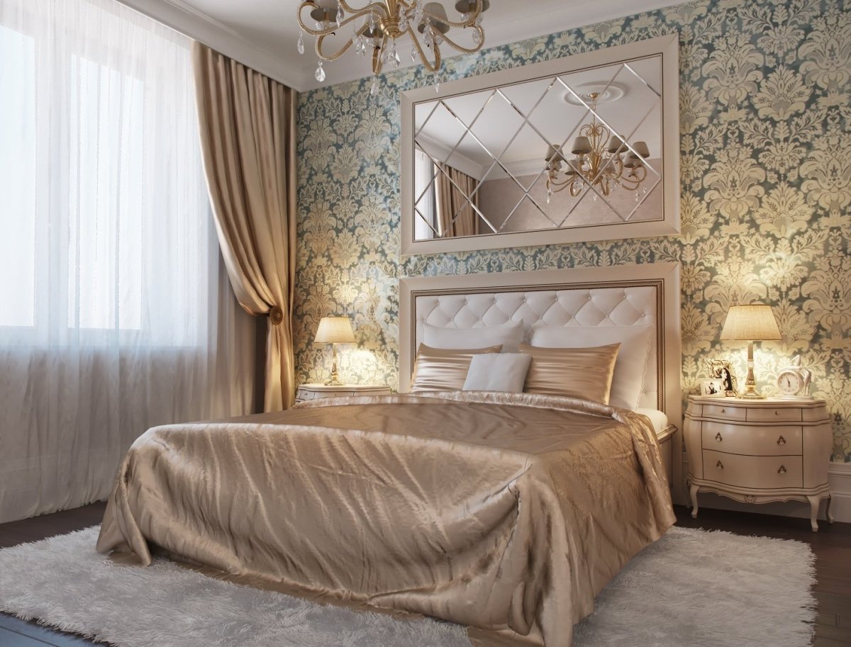 Классический интерьер спальни