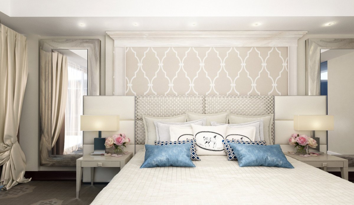 Спальня Неоклассика с вензелями