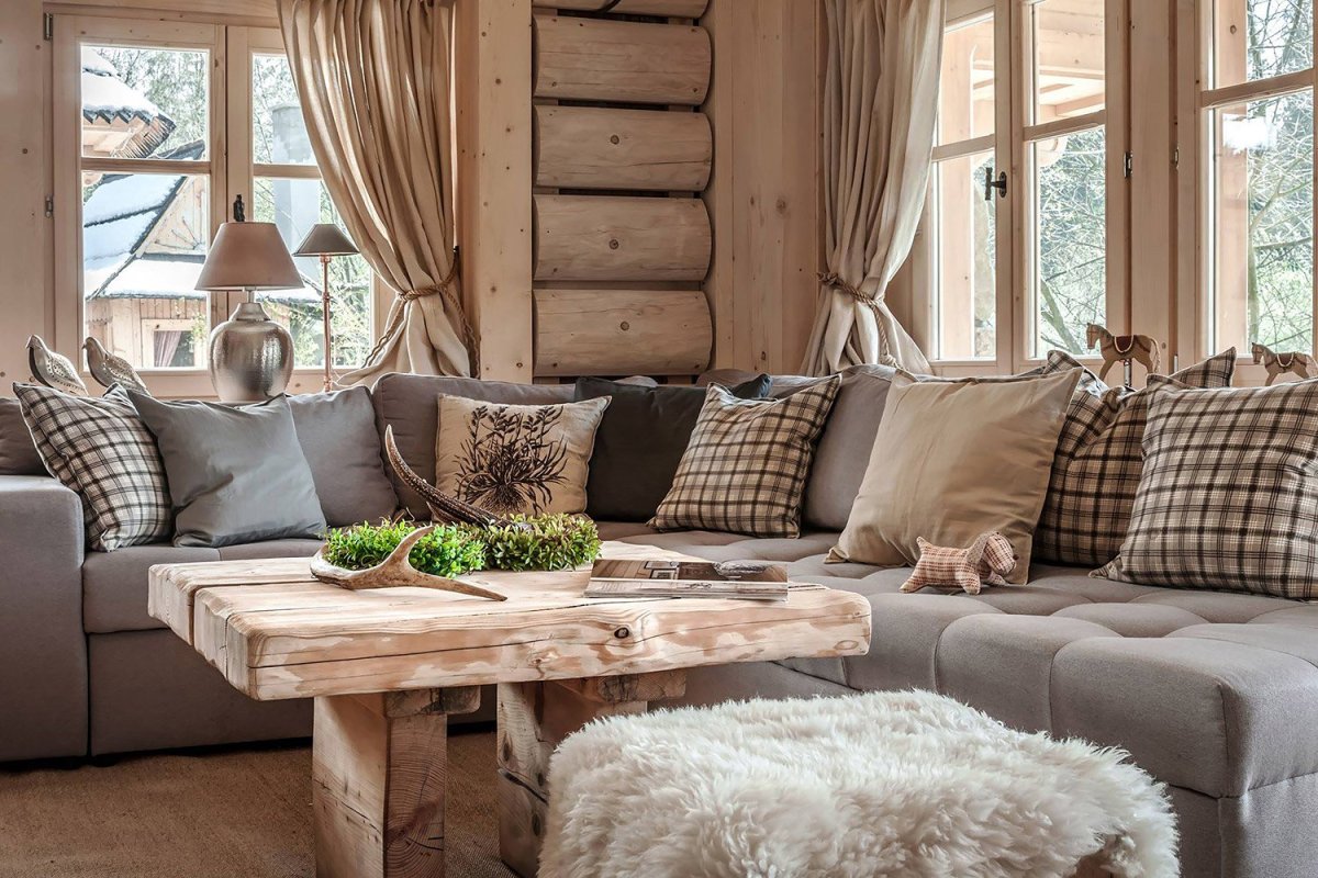 Шторы в стиле Шале