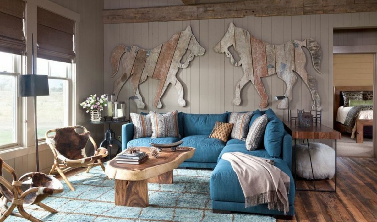 Джинсовый интерьер