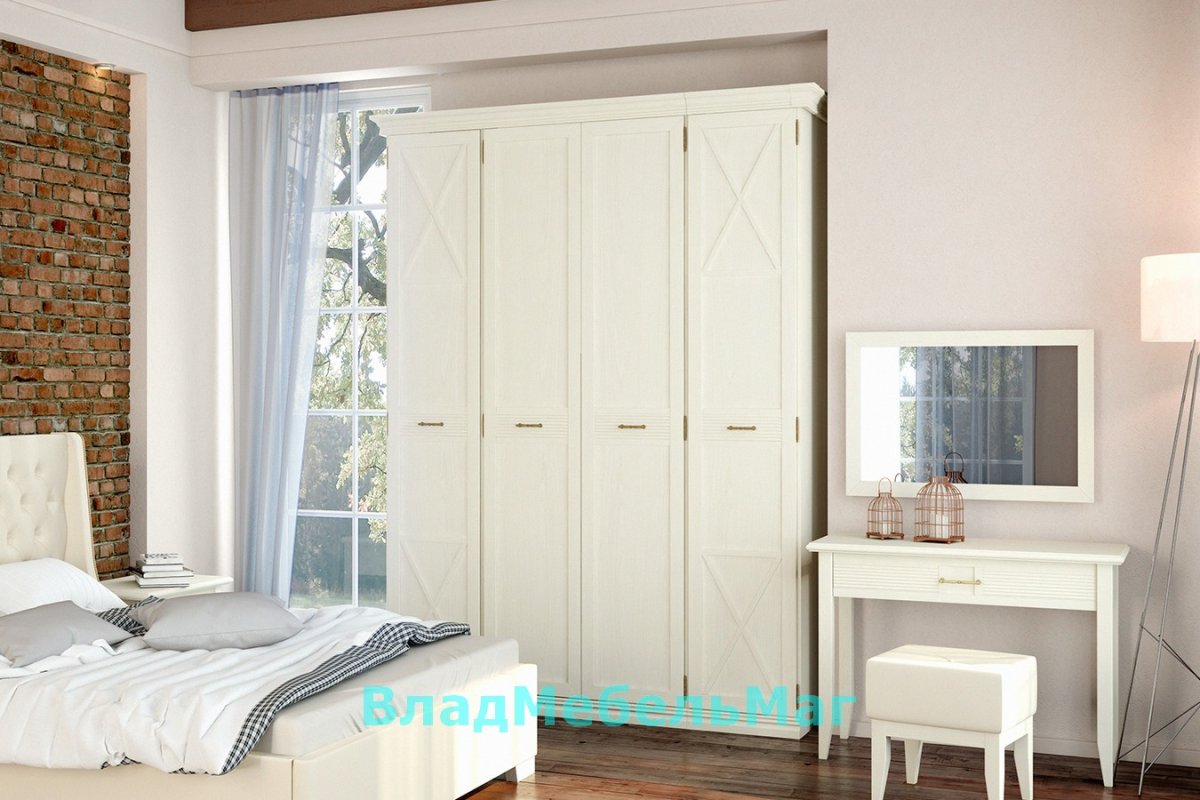 Шкаф Кантри белый Ангстрем