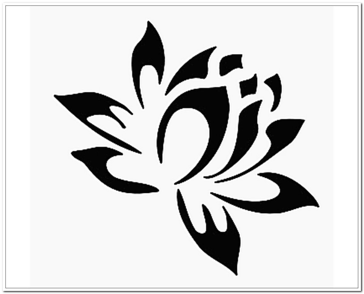 Трафареты цветов для декора простые