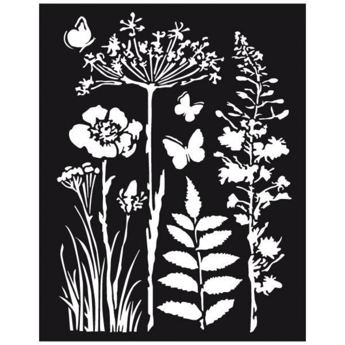 Силуэты трав и цветов