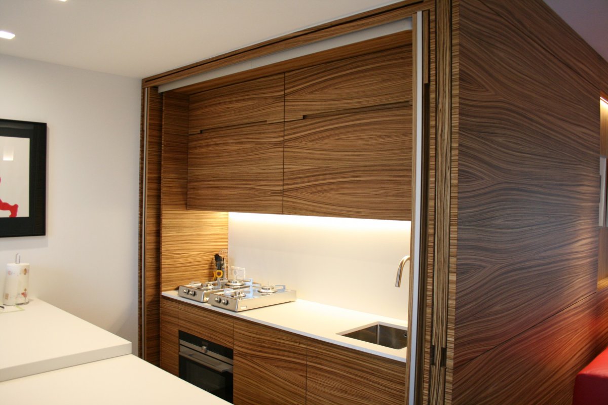 Шпон зебрано мебель